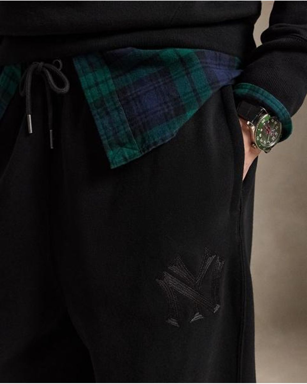 Polo Ralph Lauren Black Polo Ralph Lauren Lauren Tracksuit Bottoms for men