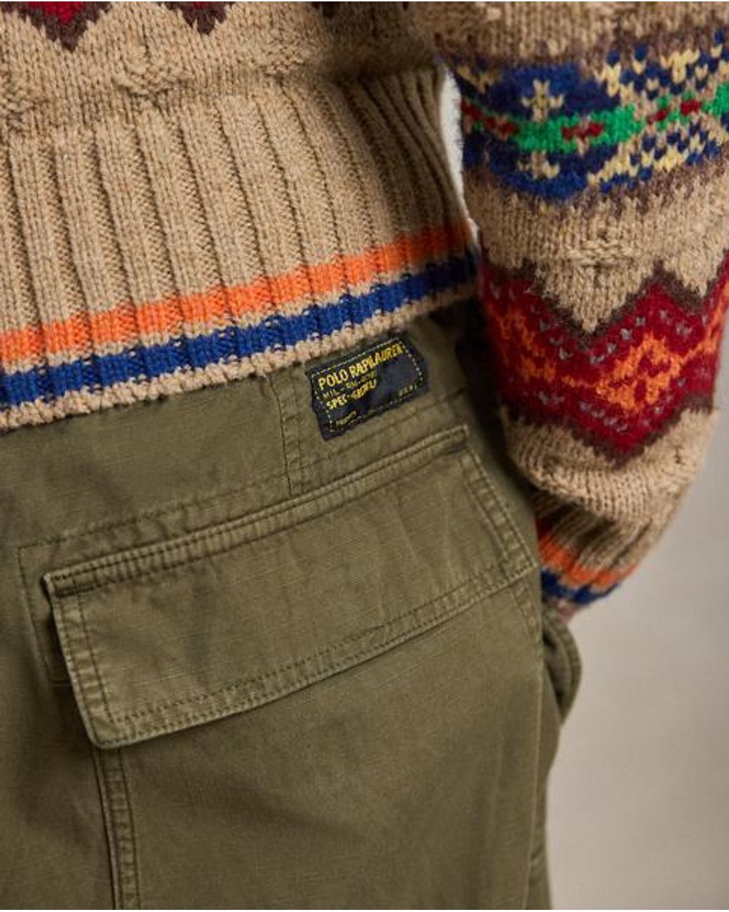 Polo Ralph Lauren Green Relaxed Fit Ripstop Cargo Pant for men