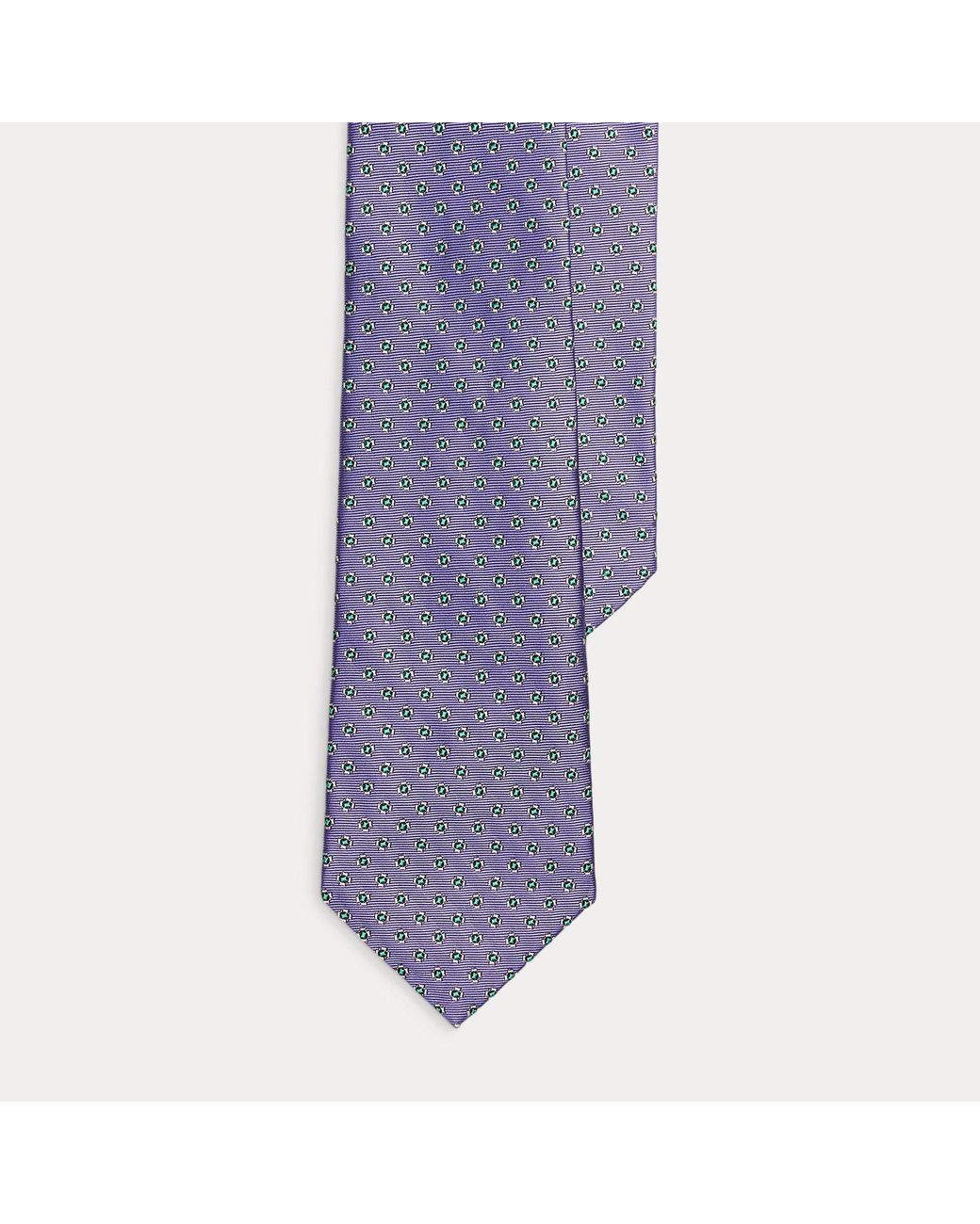 Polo Ralph Lauren Purple Neat Silk Tie for men