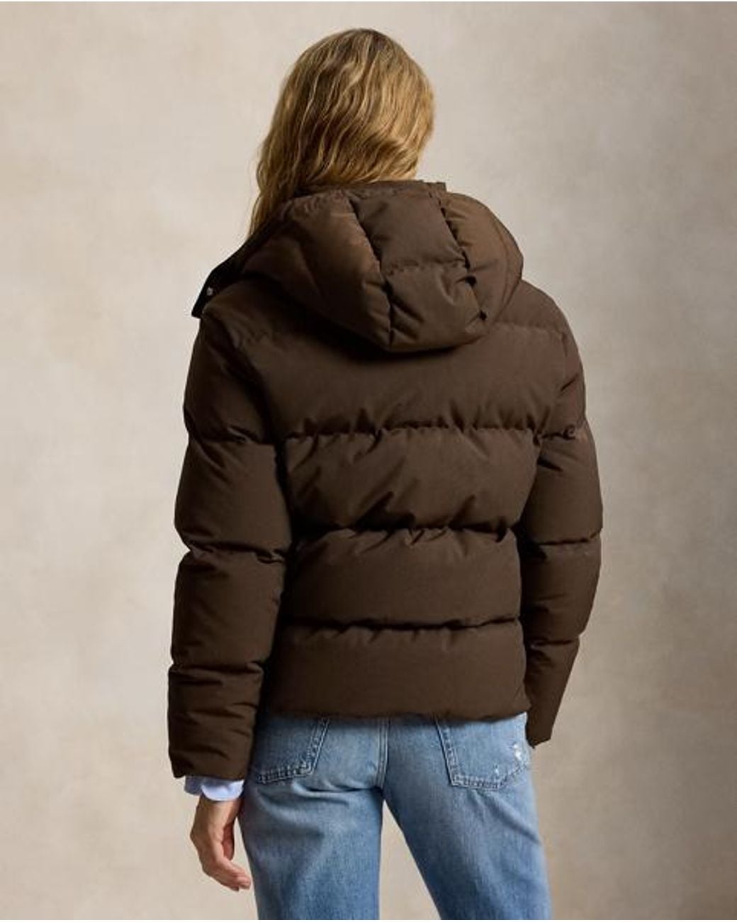 Polo Ralph Lauren Brown Mid-Weight Down Puffer Jacket