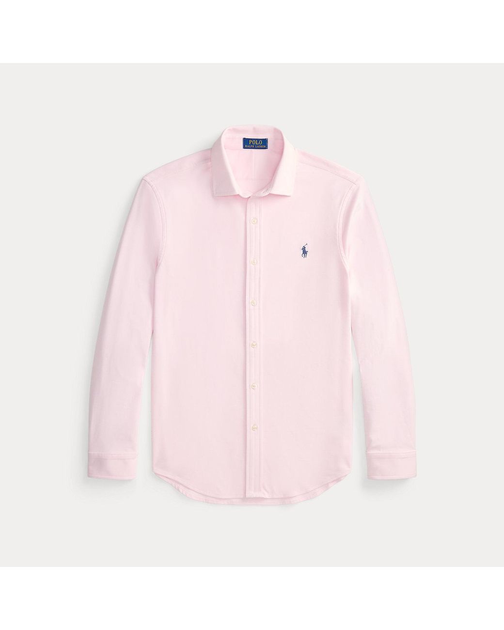 Polo Ralph Lauren Pink Stretch Knit Oxford Shirt for men