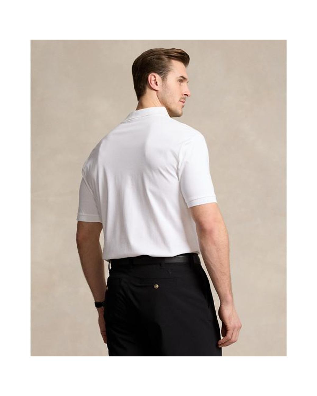 Ralph Lauren Soft Cotton Polo Shirt in White for Men | Lyst