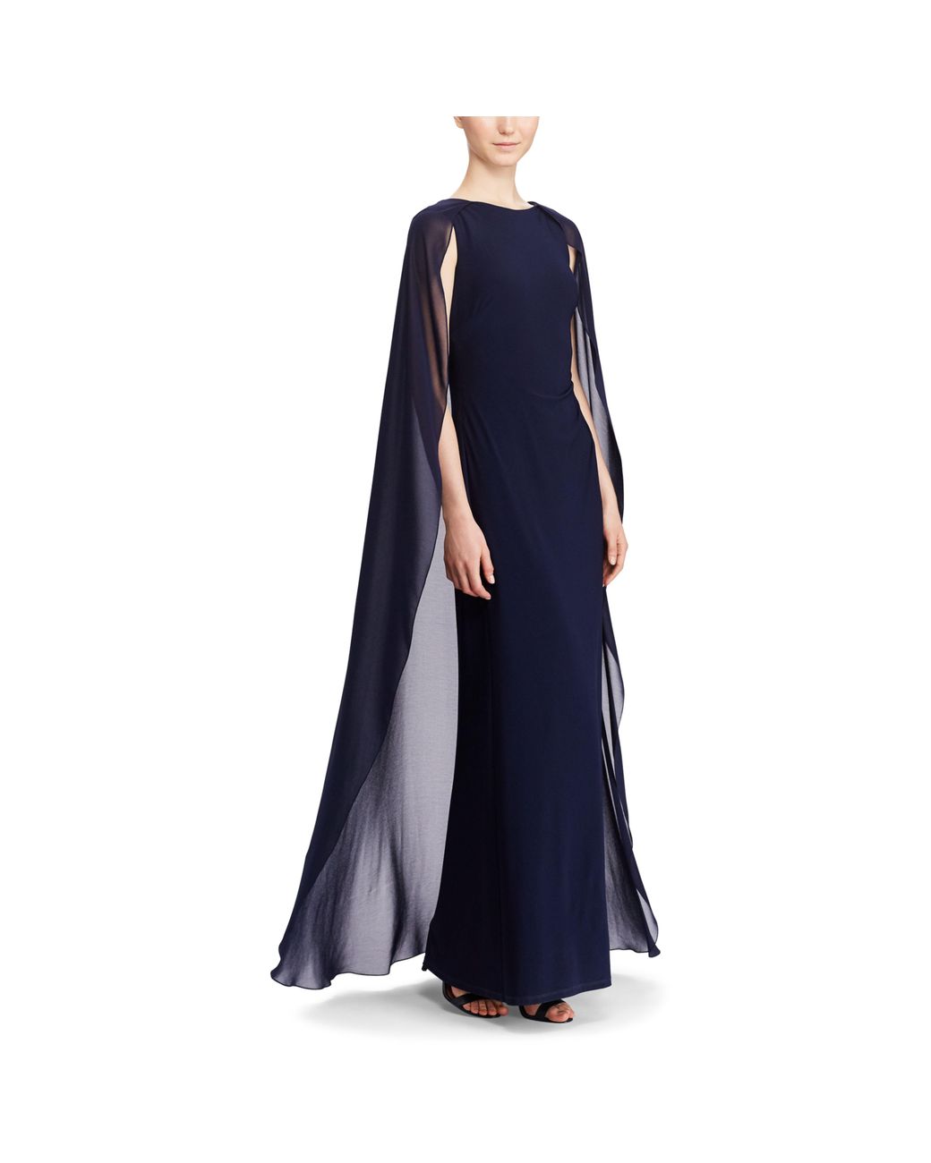 Ralph lauren cape overlay dress new arrivals