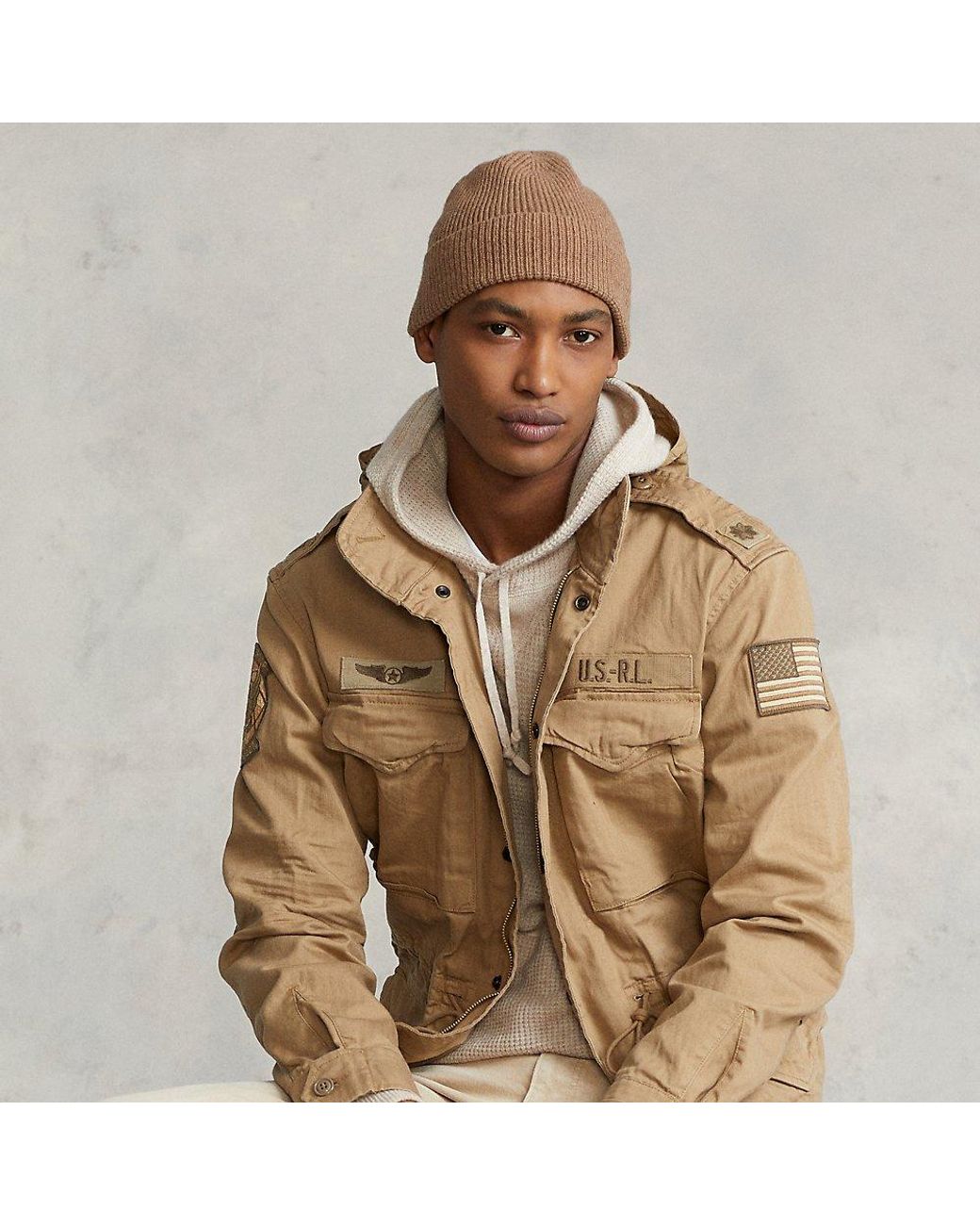 Polo Ralph Lauren Cotton The Iconic Field Jacket in Desert Khaki (Natural)  for Men | Lyst