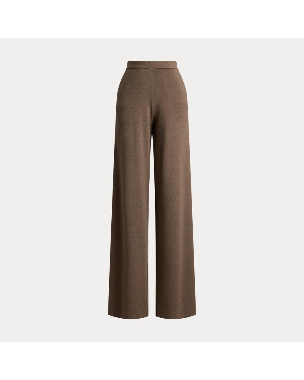 Ralph Lauren Brown Francesca Wool-Blend Jumper Trouser