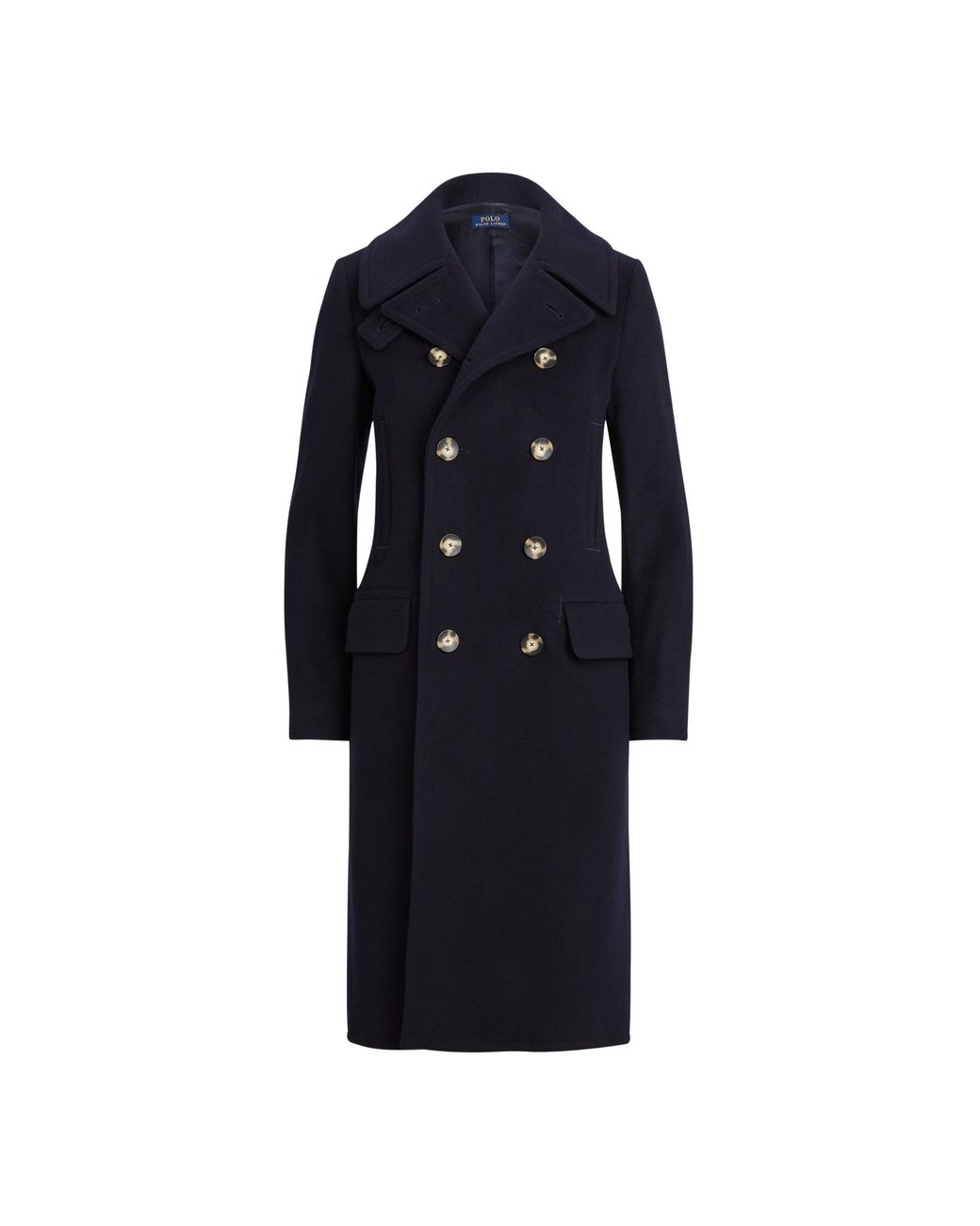 Polo Ralph Lauren Wool-cashmere Double-breasted Coat in Blue - Lyst