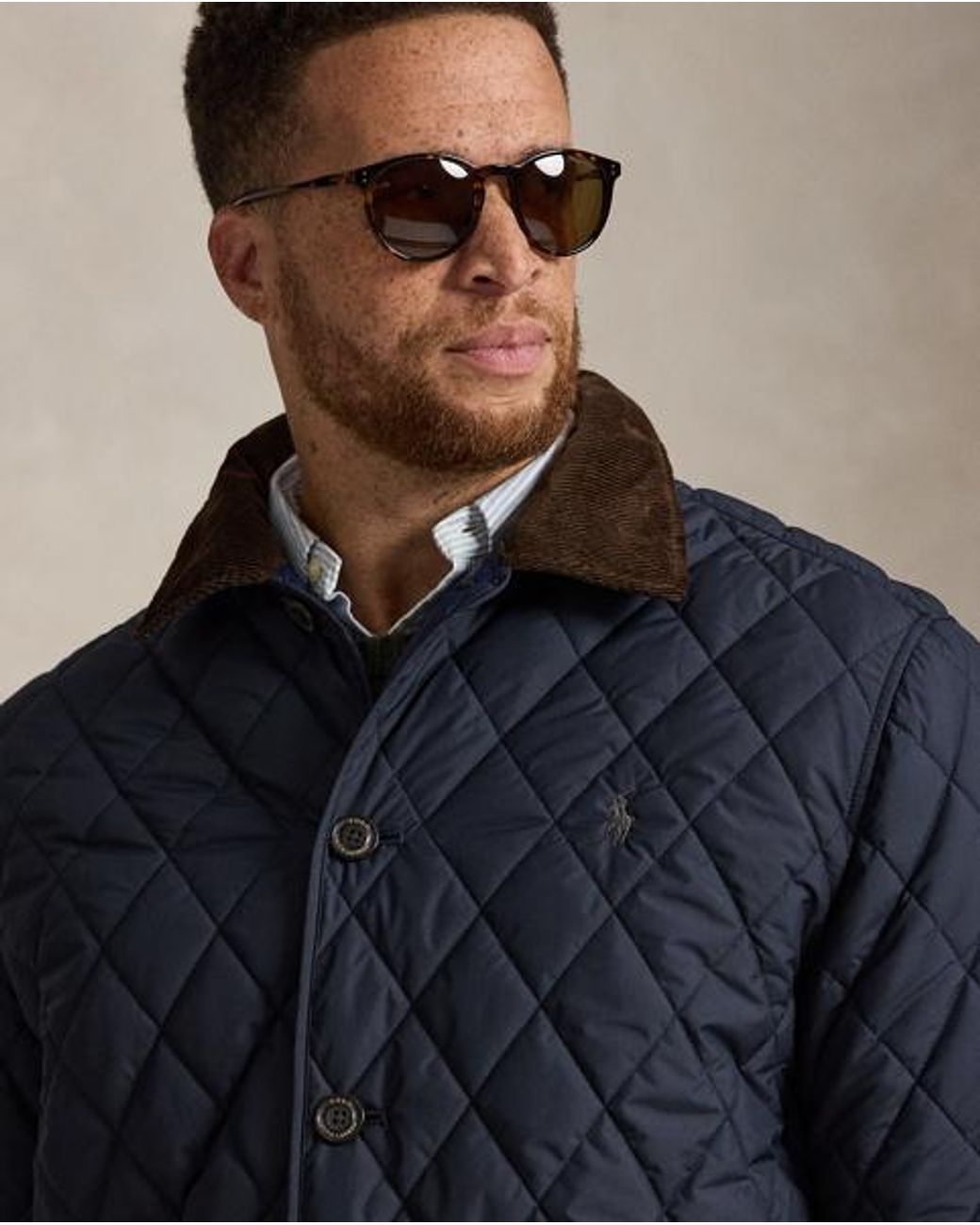 Polo Ralph Lauren Blue The Beaton Quilted Barn Coat for men