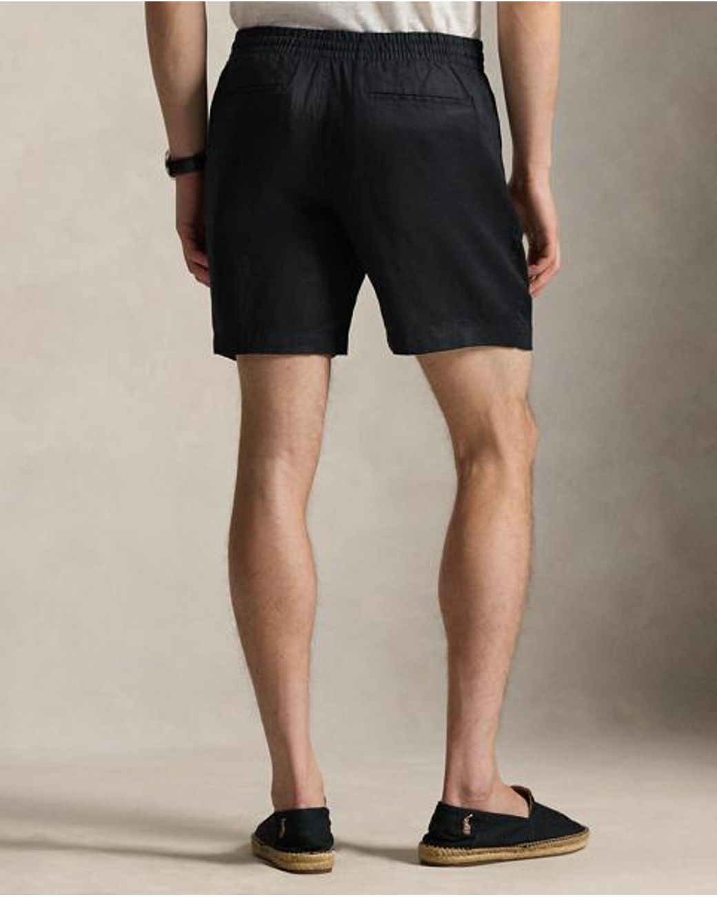Polo Ralph Lauren White 15 Cm Polo Prepster Linen Shorts for men
