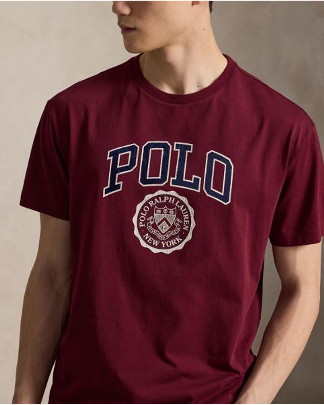 Polo Ralph Lauren Red Custom Slim Fit Logo T-Shirt for men