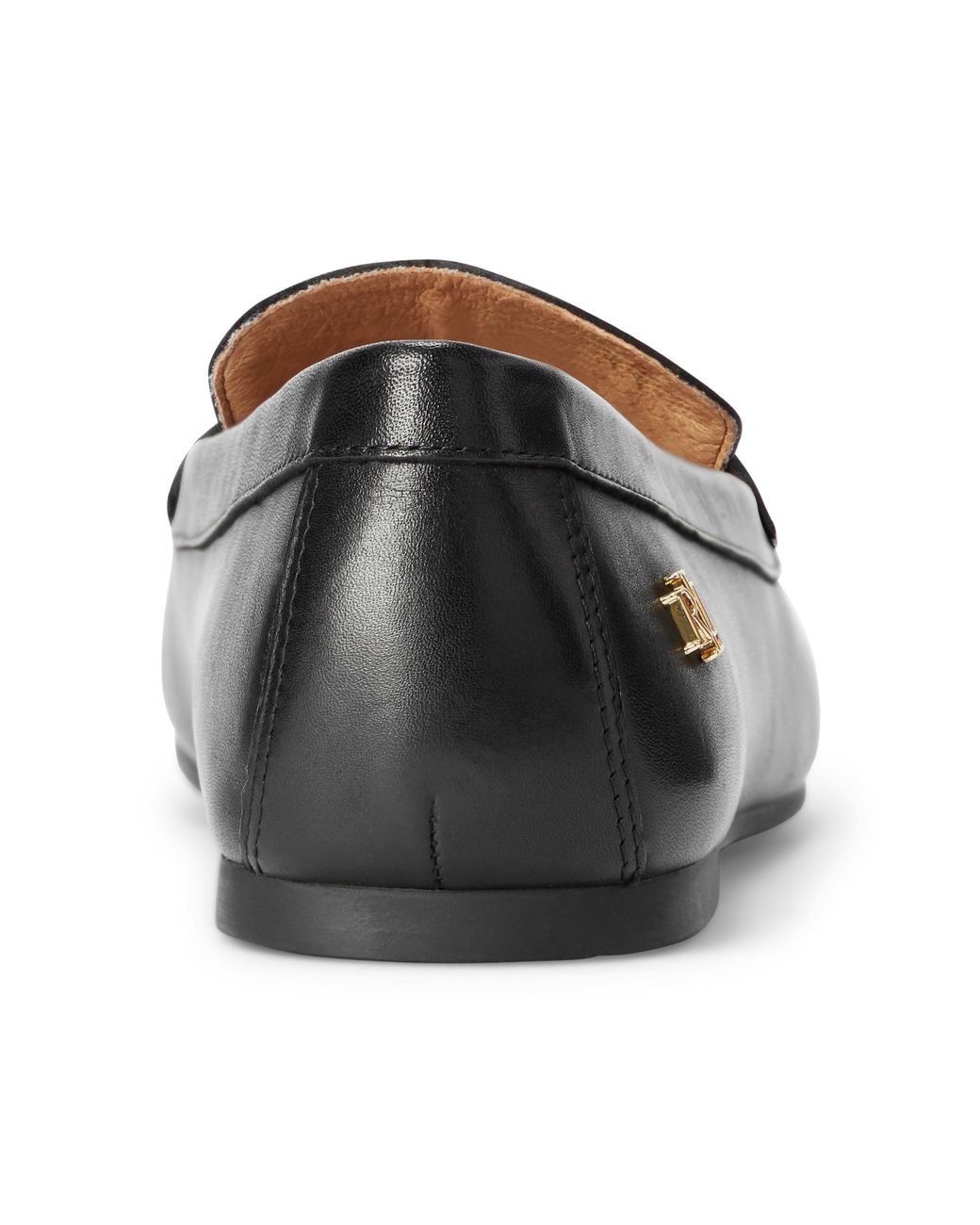 sofistikeret Dem grundlæggende Ralph Lauren Ralph Lauren Adison Burnished Leather Loafer in Black | Lyst