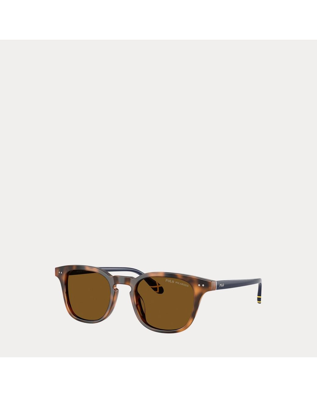 Polo Ralph Lauren Natural Heritage Rowing-Stripe Round Sunglasses for men