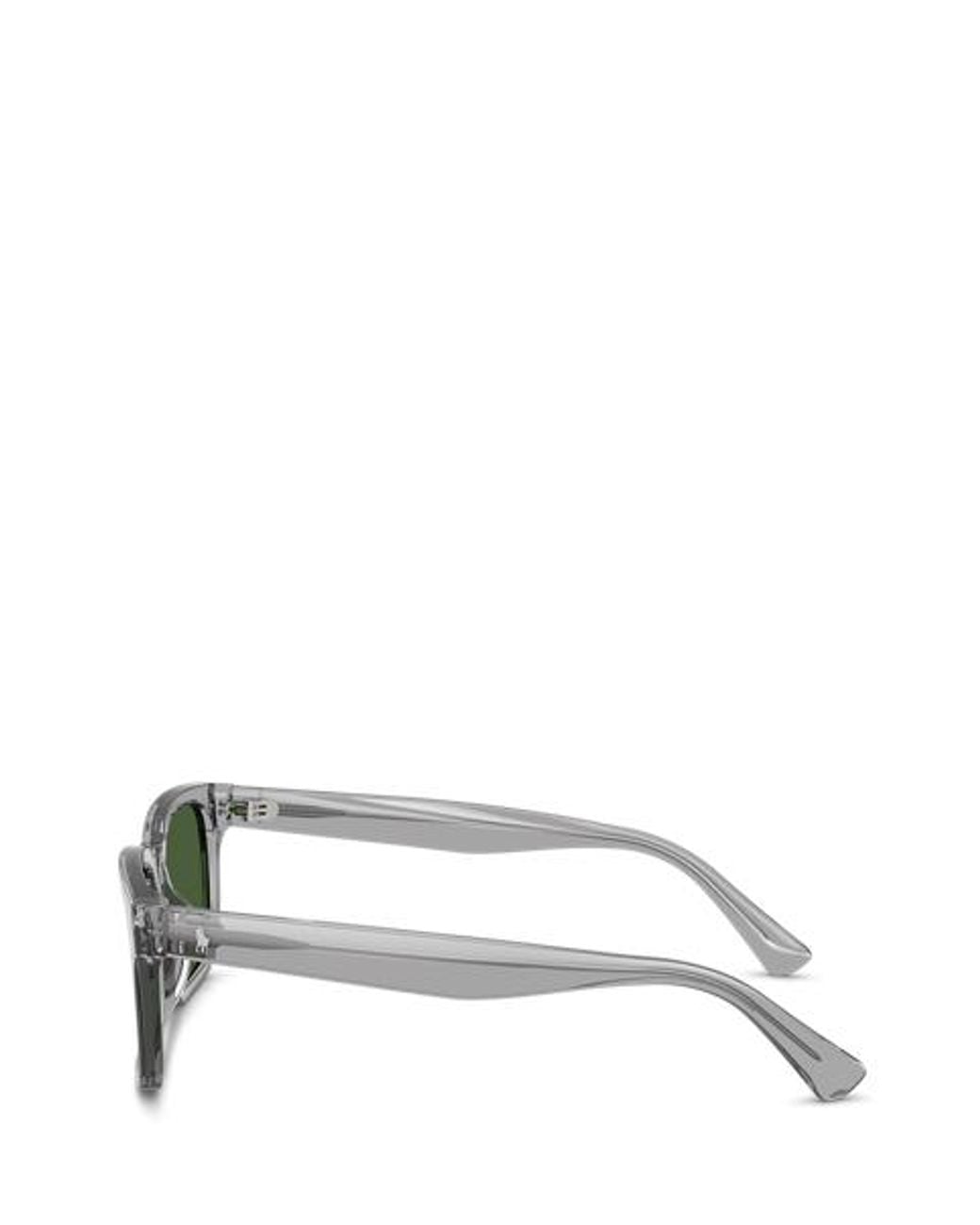 Polo Ralph Lauren Green Polo Pony Classic Square Sunglasses for men