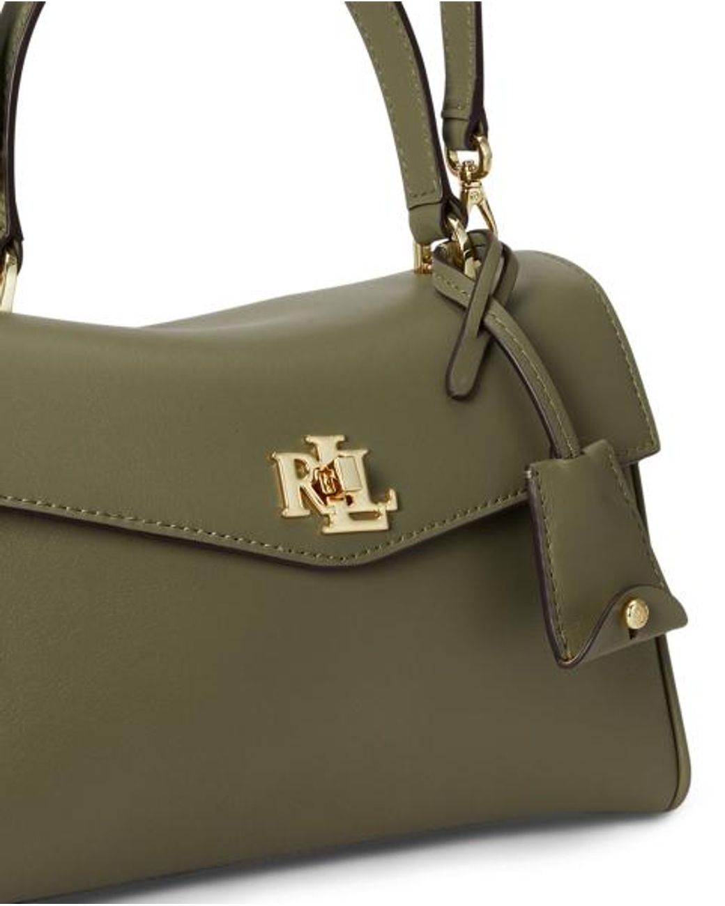 Ralph Lauren Natural Nappa Leather Small Farrah Soft Satchel