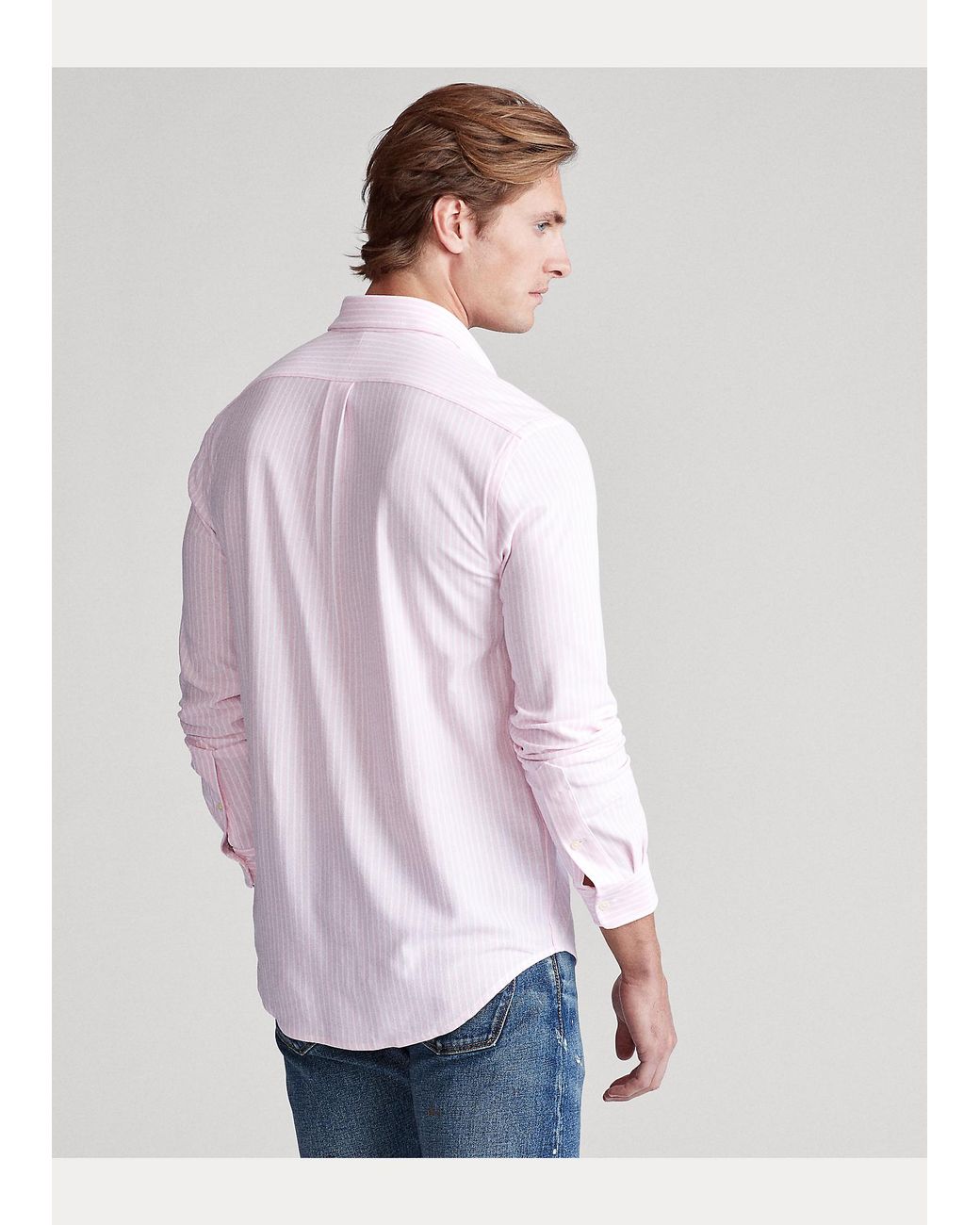Polo Ralph Lauren Baumwollpiqué-Oxford mit Streifen in Pink für Herren |  Lyst DE