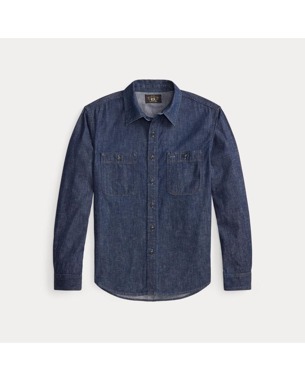 RRL Denim Werkoverhemd in het Blue voor heren