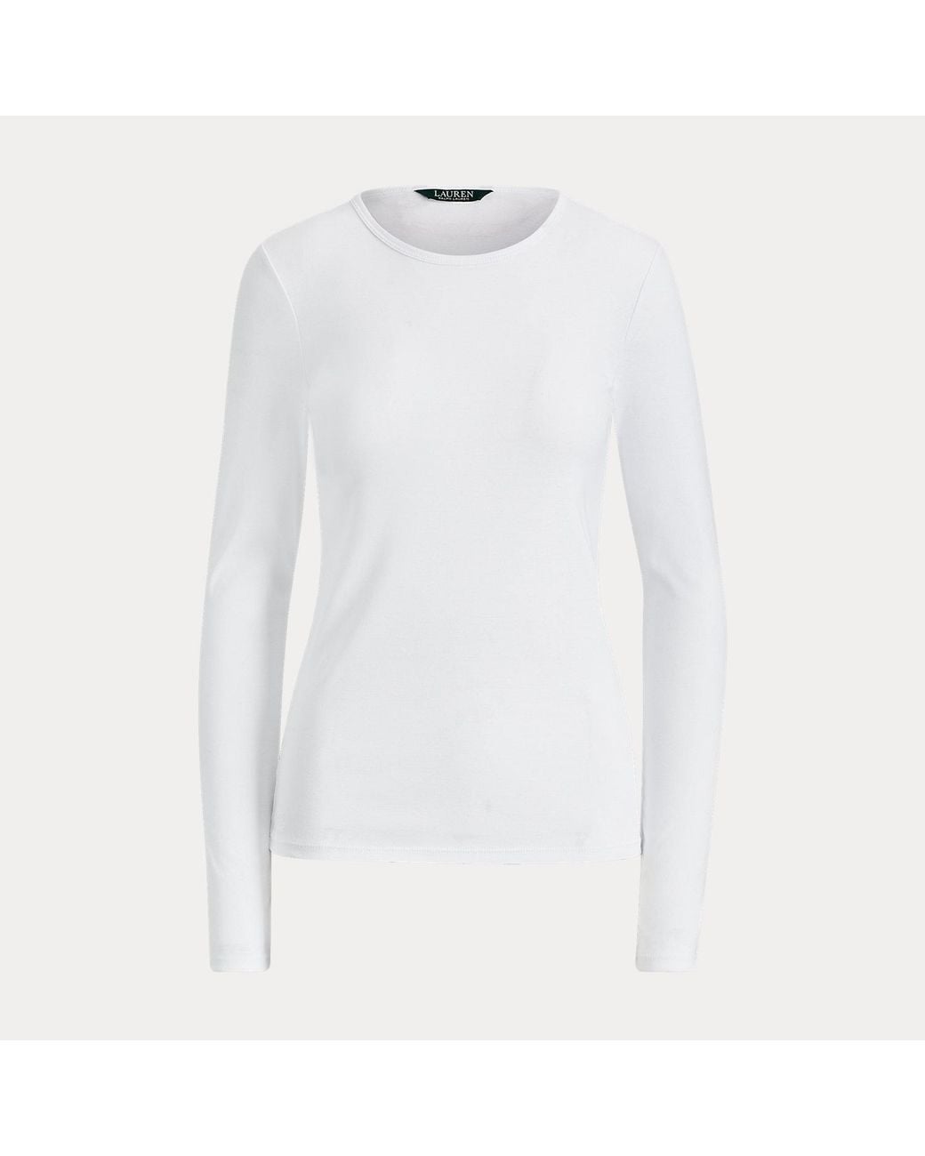 Ralph Lauren Gray Ralph Stretch Cotton Long-Sleeve Tee