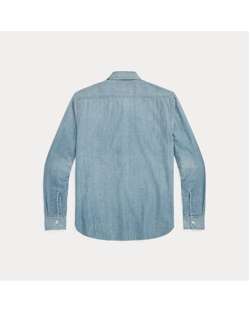 RRL Blue Chambray Workshirt for men