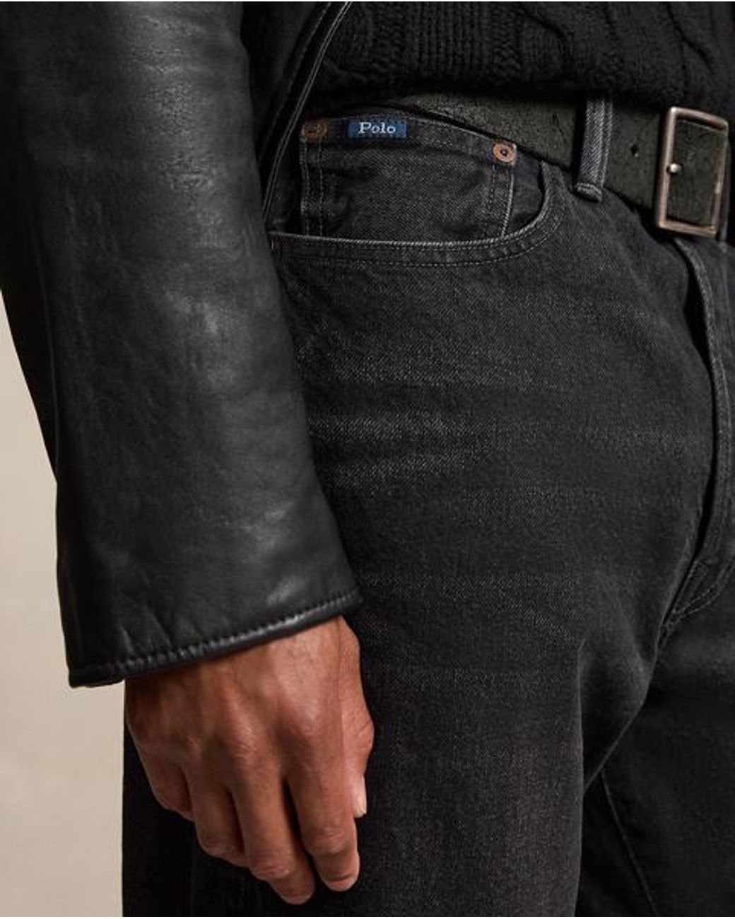 Polo Ralph Lauren Black Heritage Straight Fit Jean for men