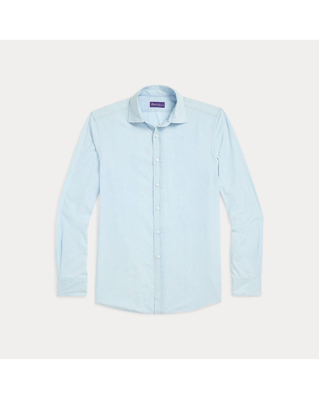 Ralph Lauren Gray Washed Chambray Shirt for men