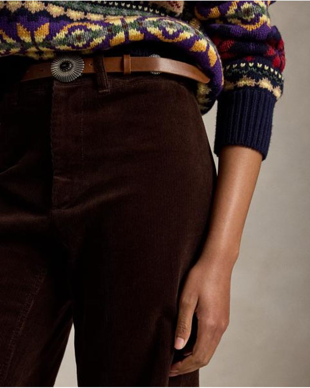 Polo Ralph Lauren Black Beaton Corduroy Trouser