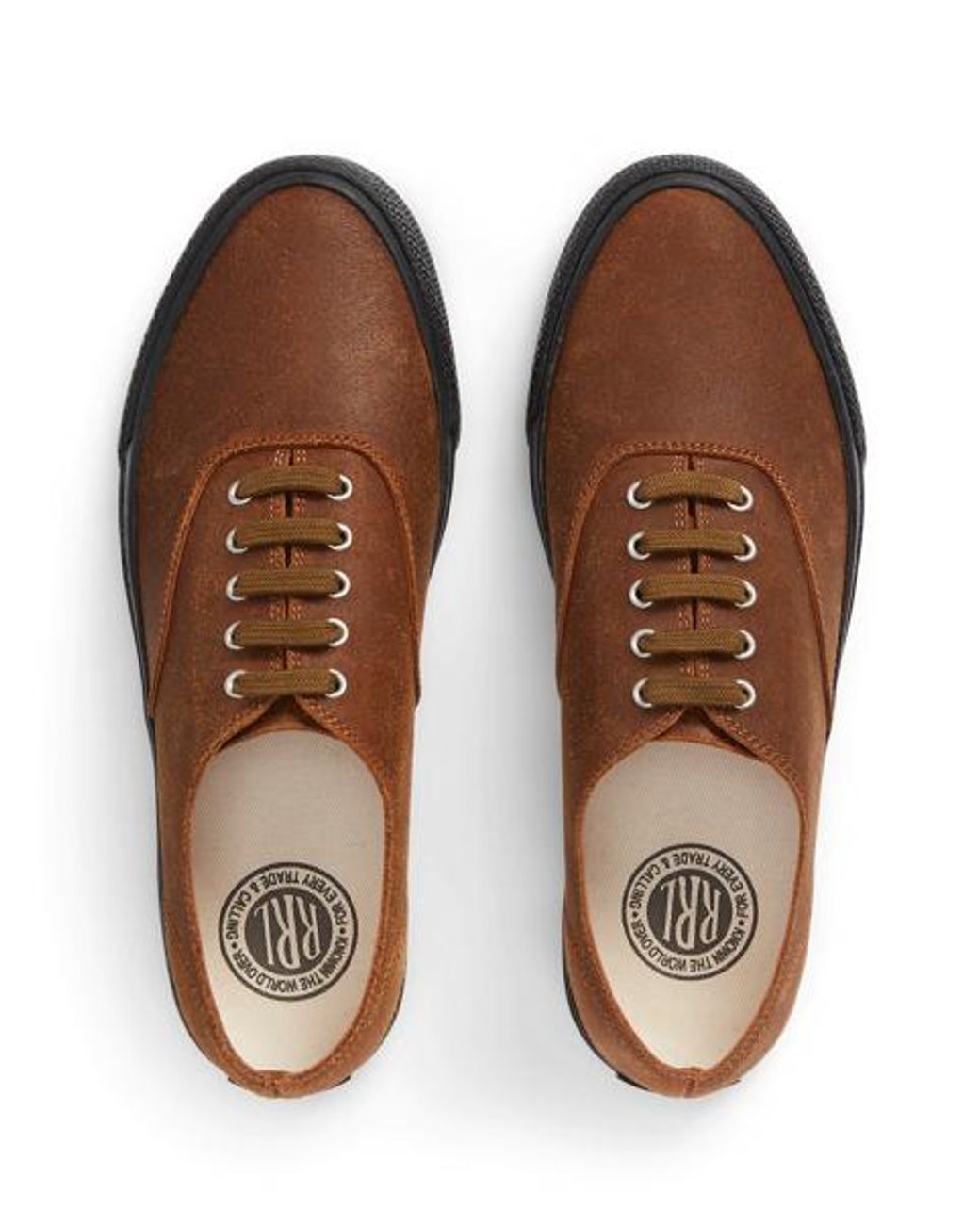 RRL Brown Roughout Suede Trainer for men