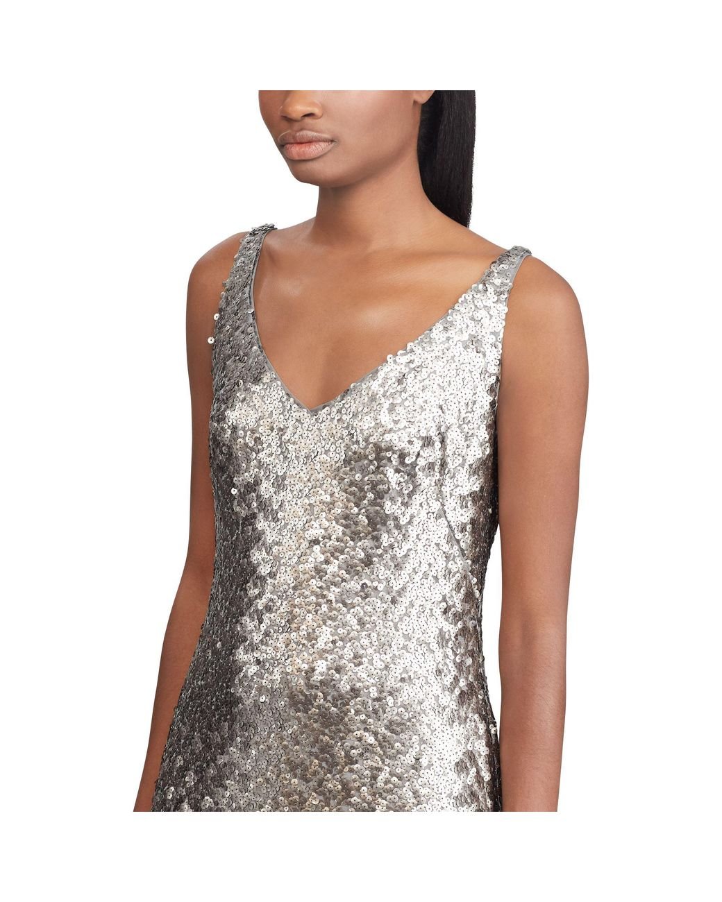 Ralph lauren silver clearance dress