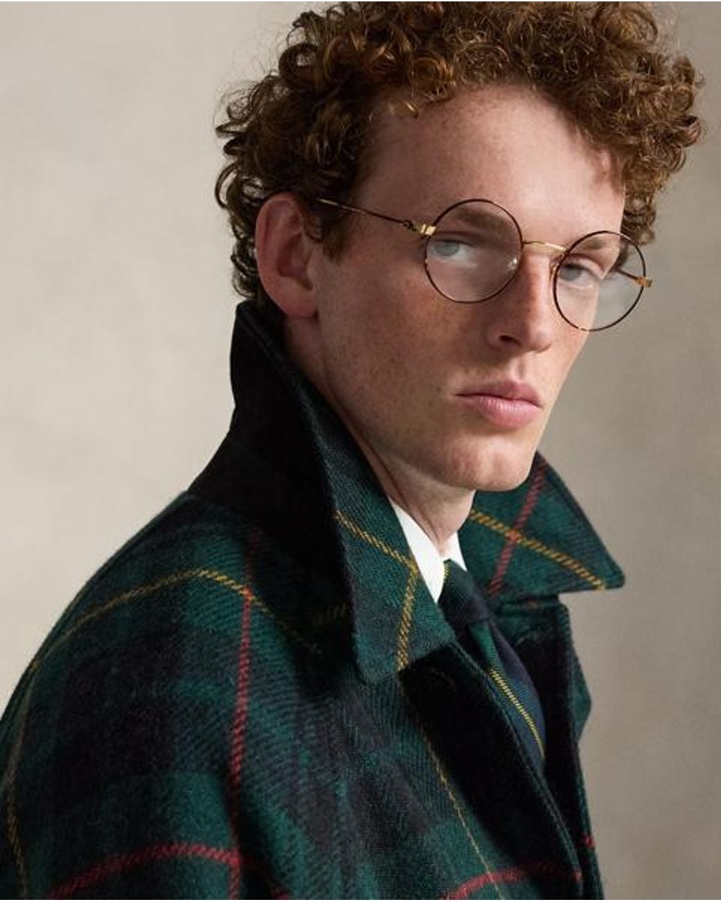 Polo Ralph Lauren Multicolor Plaid Tweed Balmacaan Coat for men