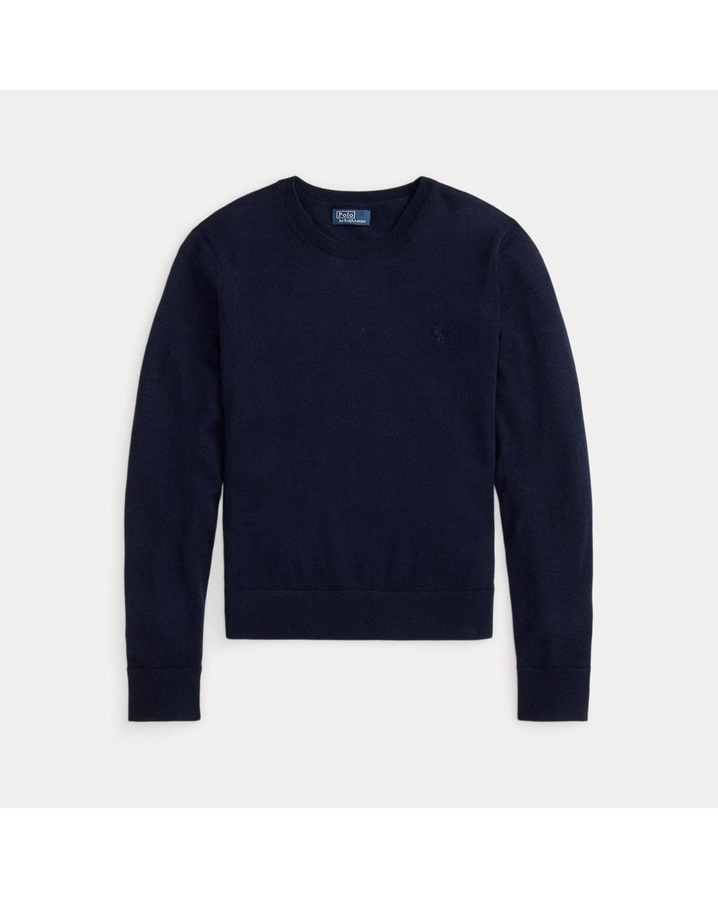 Polo Ralph Lauren Blue Wool Crewneck Jumper
