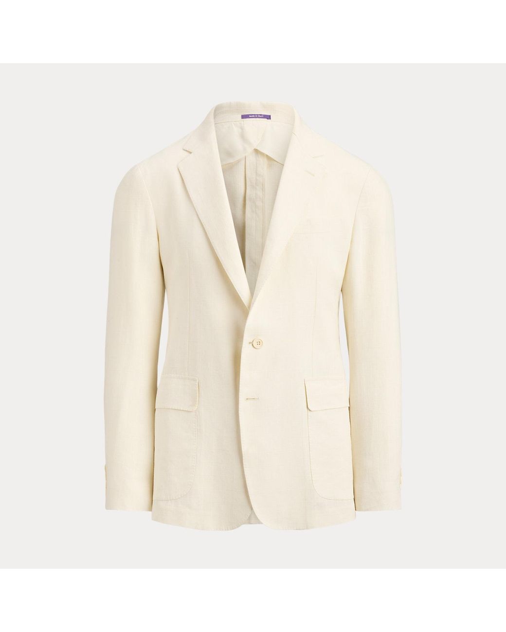 Ralph Lauren Natural Hadley Hand-Tailored Linen Suit Jacket for men