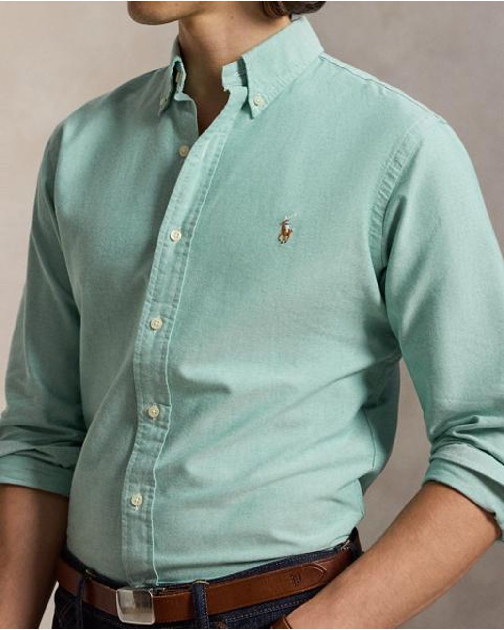 Polo Ralph Lauren Green The Iconic Oxford Shirt for men
