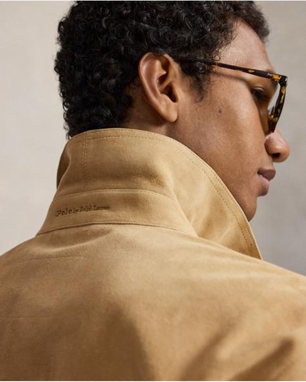 Ralph Lauren Natural The Ashdale Suede Shacket for men