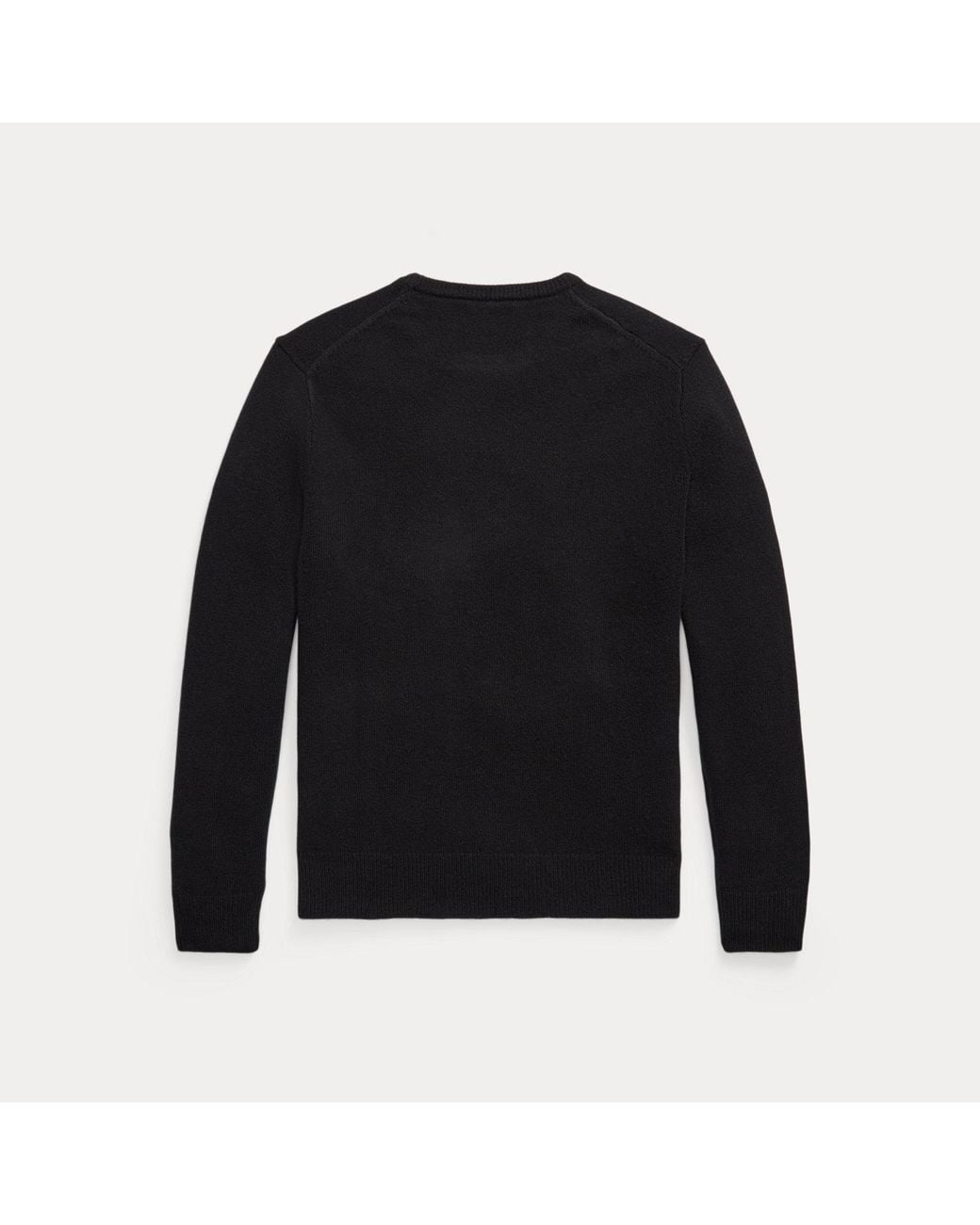 Polo Ralph Lauren Black Wool Crewneck Jumper for men