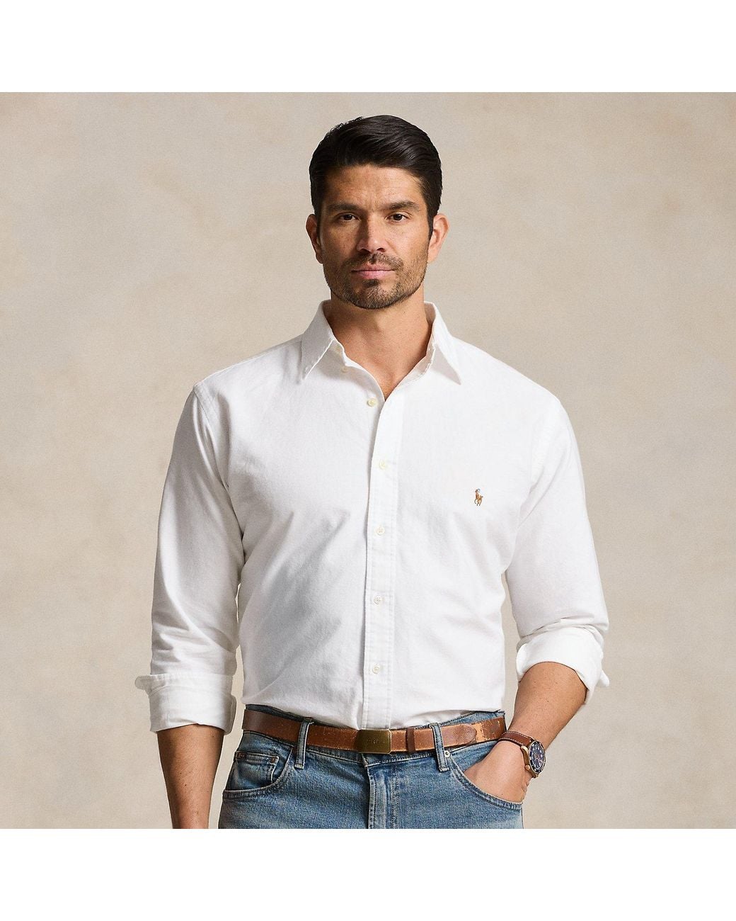 Ralph Lauren The Iconic Oxford Shirt in White for Men | Lyst