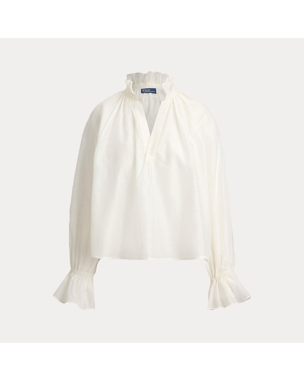 Polo Ralph Lauren Natural Cotton-Silk Organdy Shirt