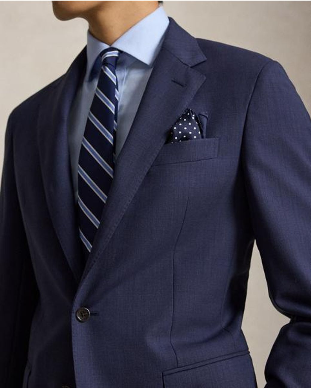 Polo Ralph Lauren Blue Polo Tailored Fit Nailhead Suit for men