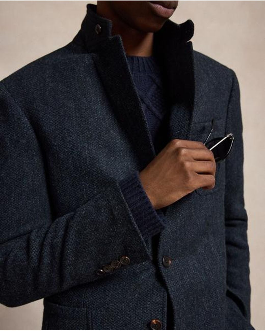 Polo Ralph Lauren Blue Polo Tailored Fit Tweed Blazer for men