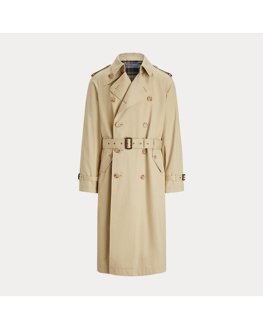 Polo Ralph Lauren Natural Lightweight Twill Trench Coat for men