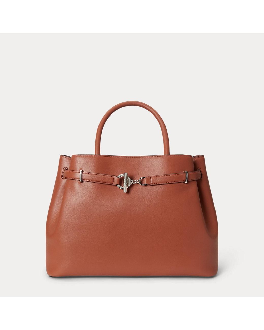 Ralph Lauren Brown Leather Large Blaike Satchel