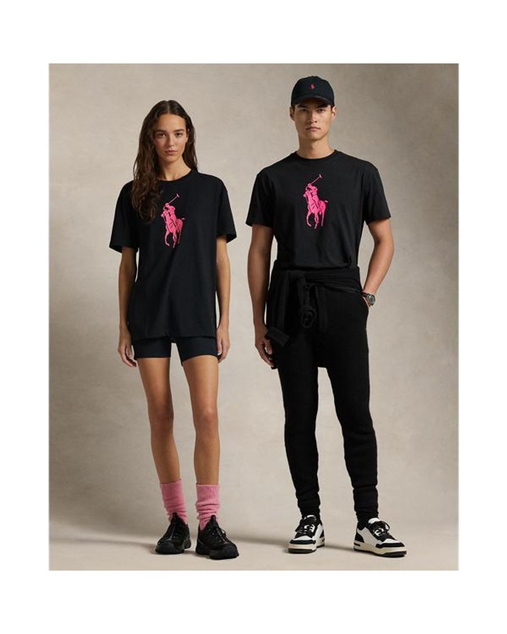 Polo Ralph Lauren Pink Pony Classic Fit Jersey T shirt in Black for Men Lyst UK