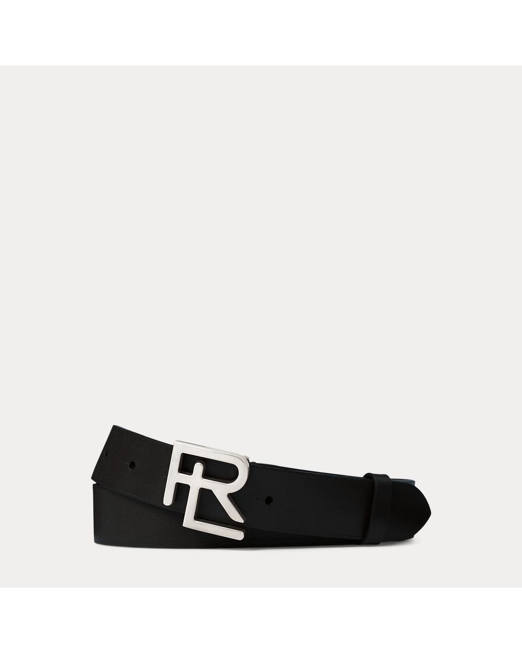 Ralph Lauren Black Rl Vachetta Leather Belt for men