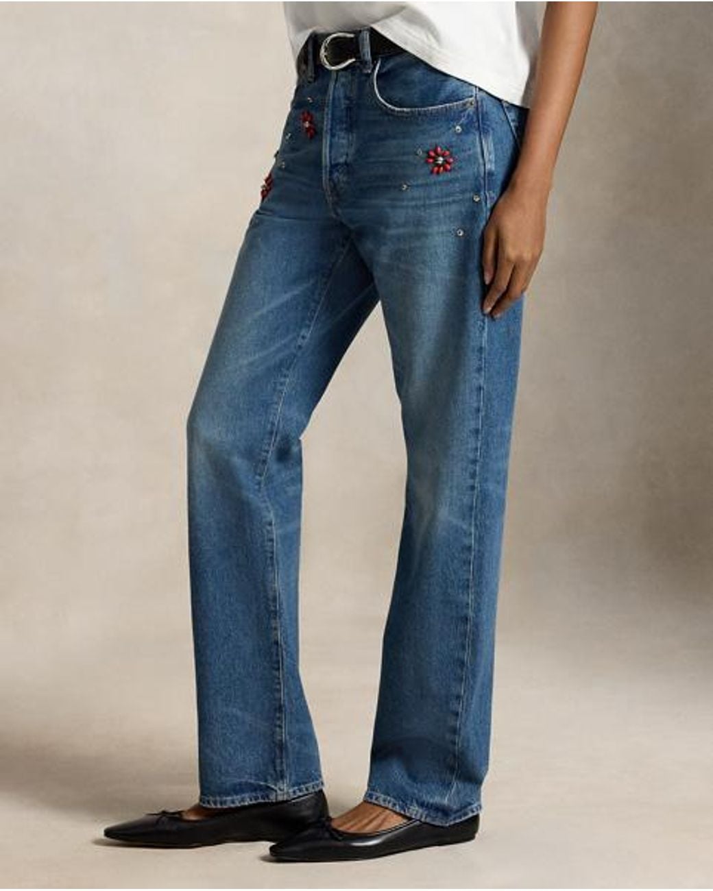 Ralph Lauren Blue Relaxed Straight Jean