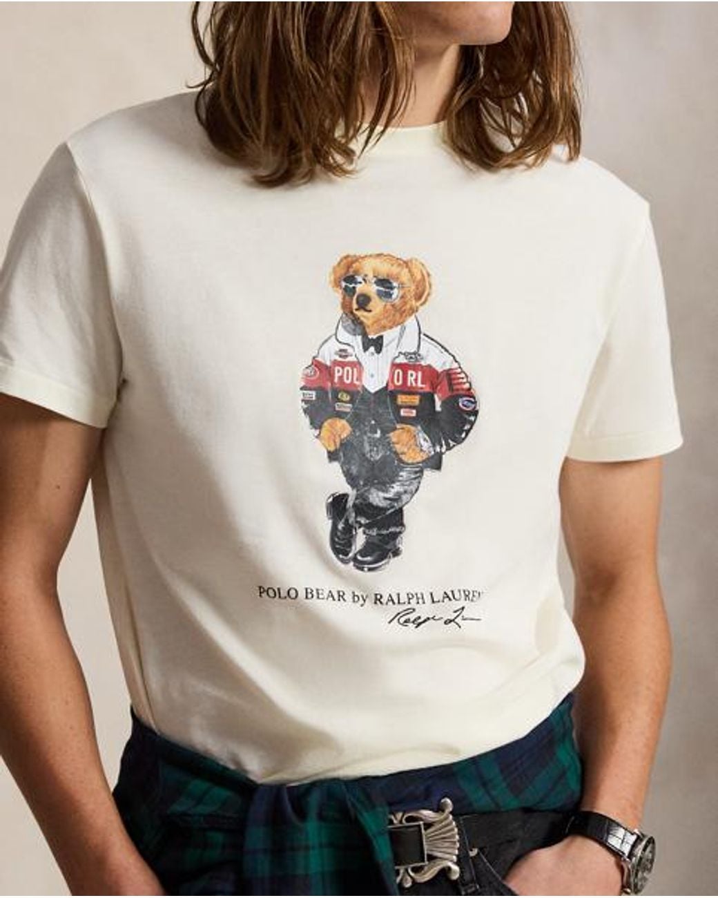 Polo Ralph Lauren White Classic Fit Polo Bear T-Shirt for men