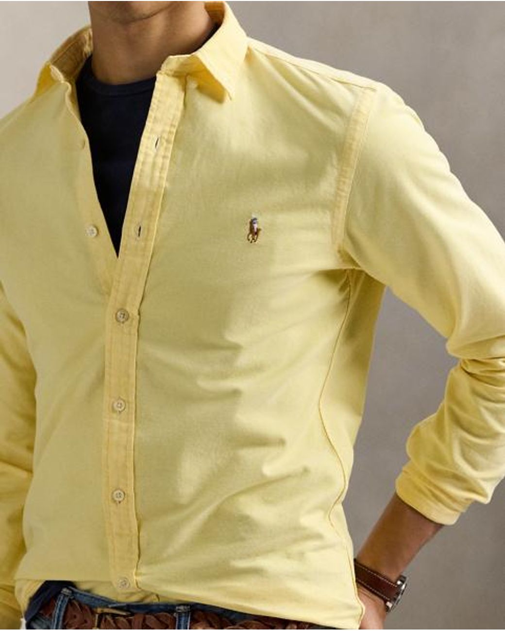 Polo Ralph Lauren Natural Slim Fit Oxford Shirt for men
