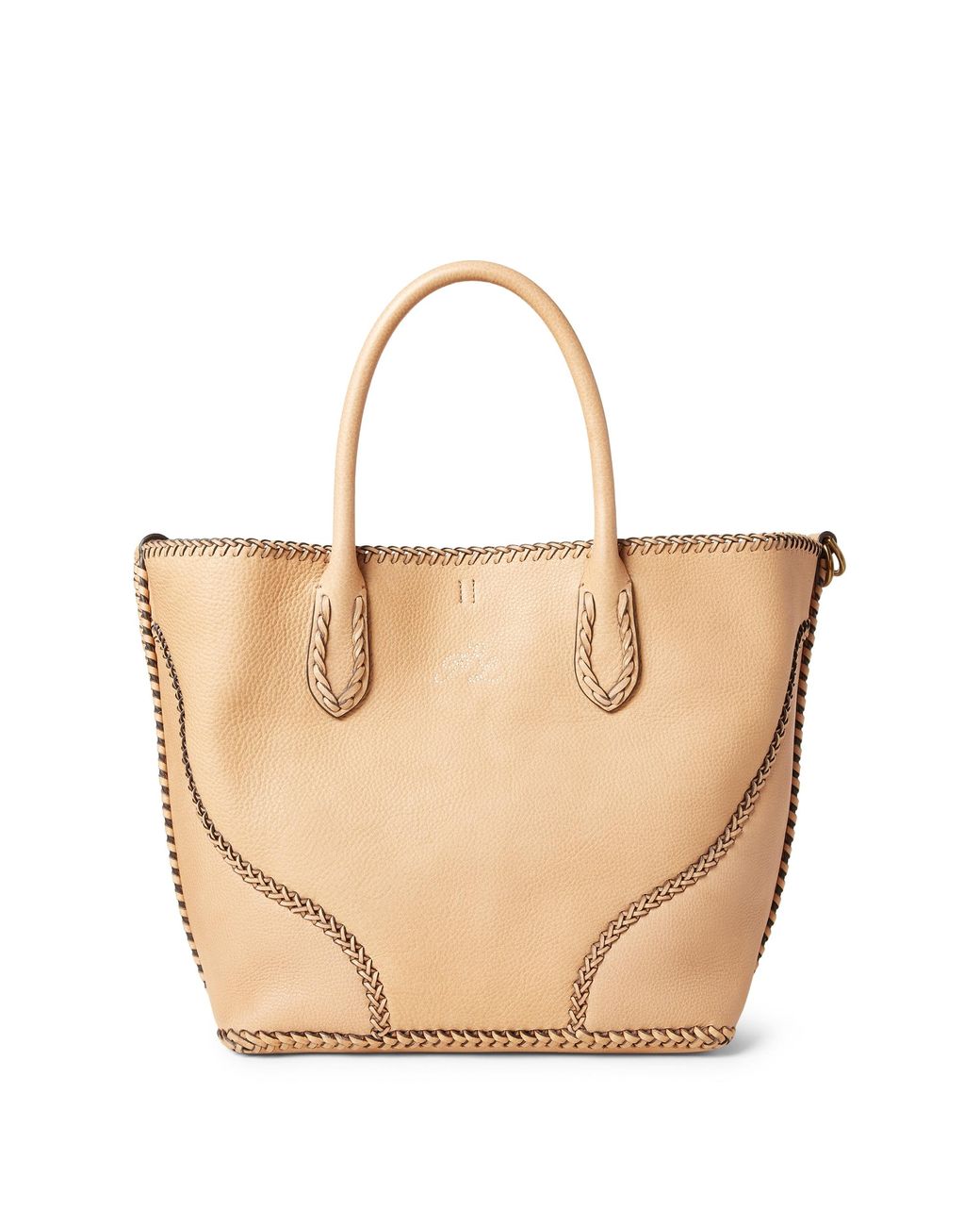 Ralph Lauren Leather Medium Bellport Tote in Tan (Natural) Lyst