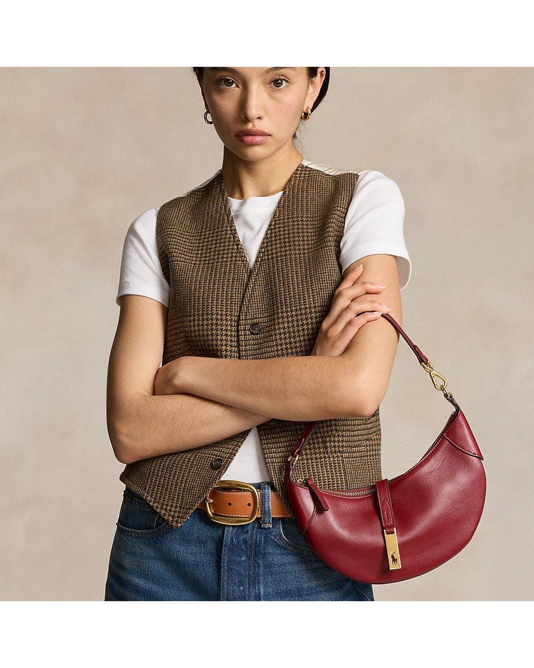 【ラルフローレン】Polo ID Calfskin Mini Shoulder Bag Polo ID Calfskin Mini Shoulder Bag | Ralph Lauren