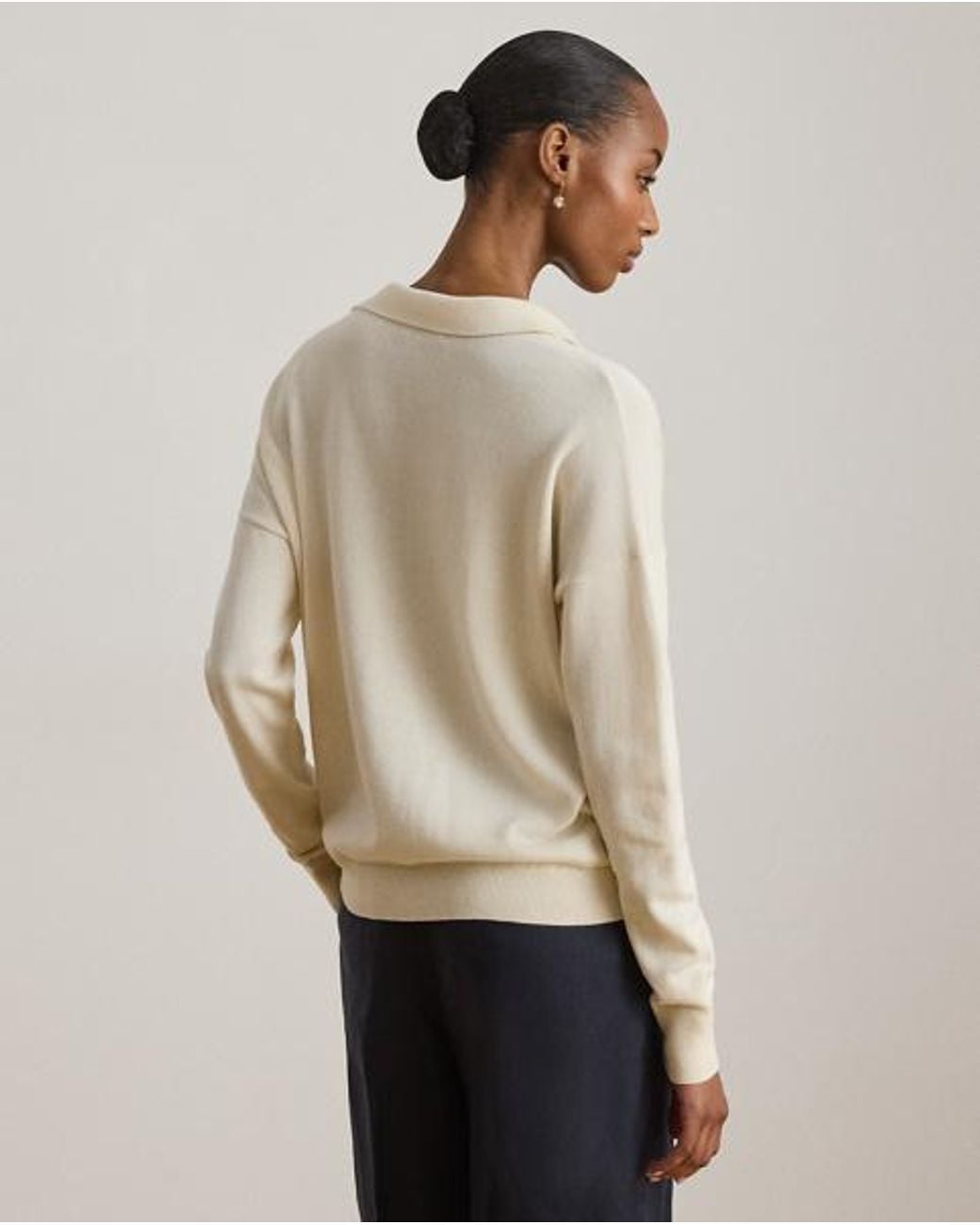 Ralph Lauren Natural Cotton-Modal Polo Jumper