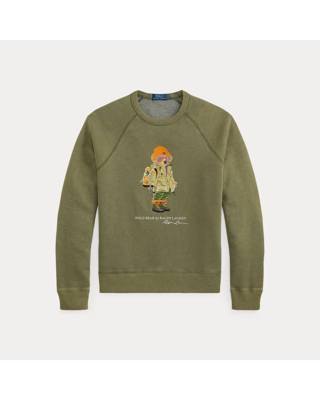 Polo Ralph Lauren Green Polo Bear Fleece Sweatshirt for men