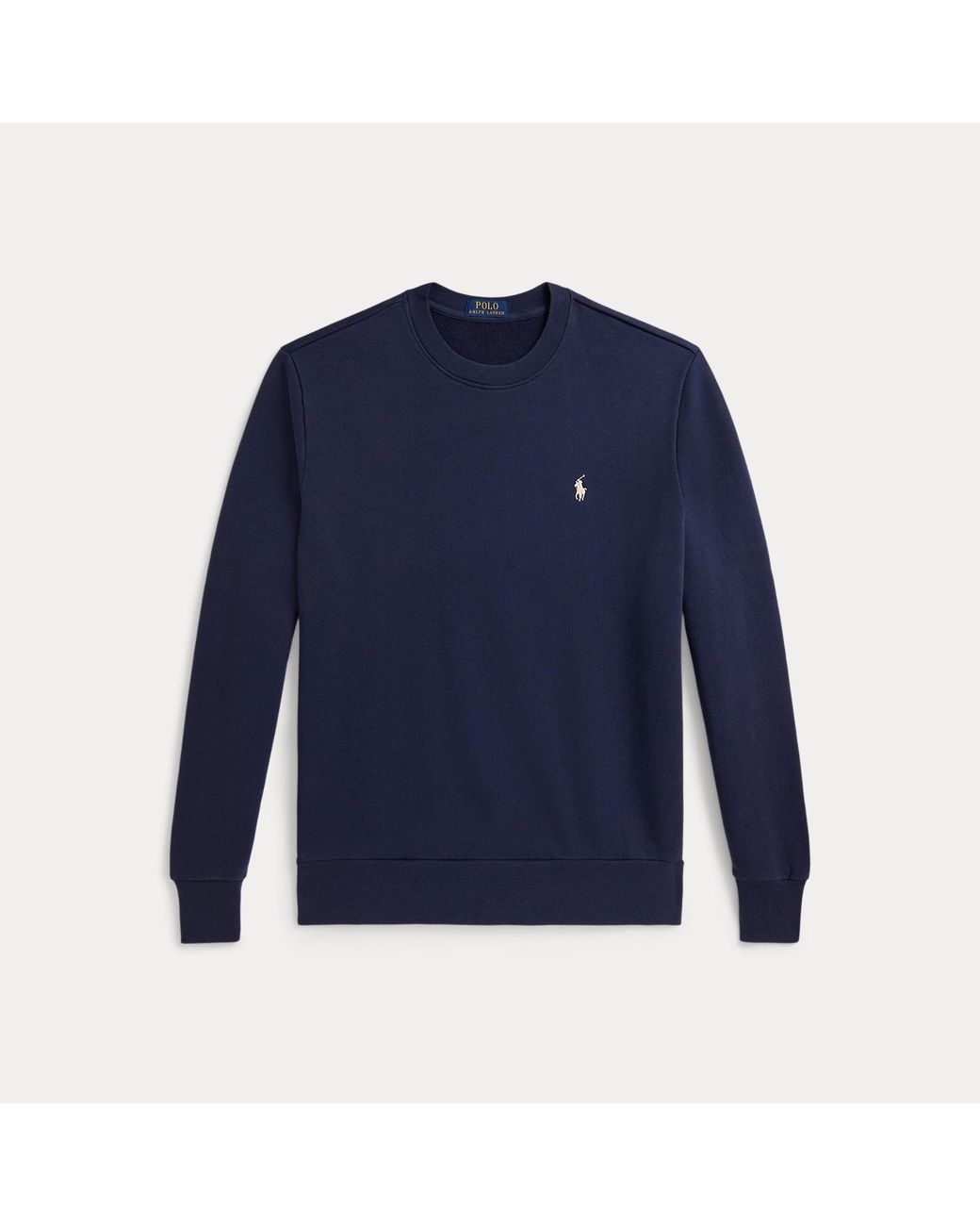 Polo Ralph Lauren Blue Loopback Fleece Sweatshirt for men