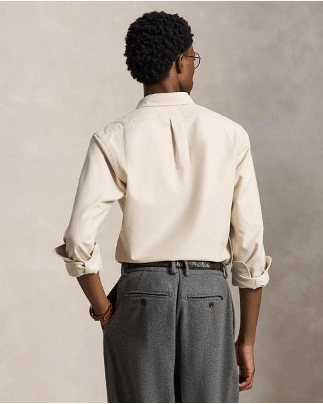 Polo Ralph Lauren White Slim Fit Oxford Shirt for men