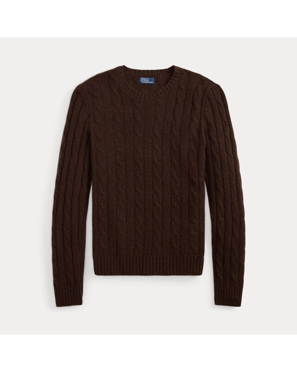 Polo Ralph Lauren Black Cable-Knit Cashmere Sweater